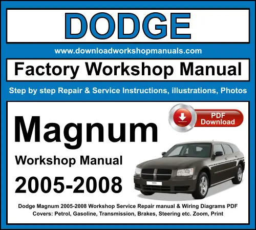 Dodge Magnum 2005-2008 service repair manual PDF download