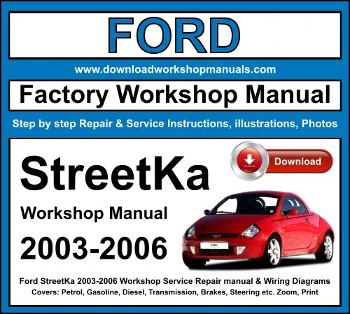 Ford StreetKa 2003-2006 service repair manual PDF download