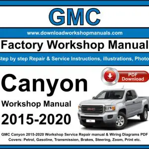 GMC Canyon 2015-2020 service repair manual PDF download