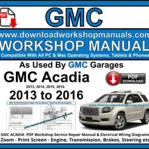 GMC Acadia 2013-2016 service repair manual PDF download