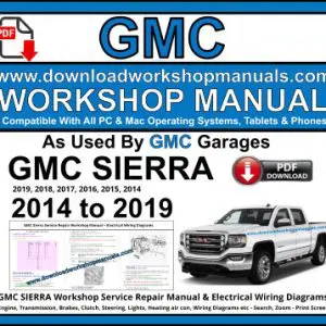 GMC Sierra 2014-2019 service repair manual PDF download