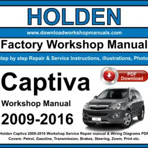 Holden Captiva 2009-2016 service repair manual PDF download