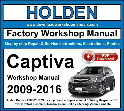 Holden Captiva 2009-2016 service repair manual PDF download