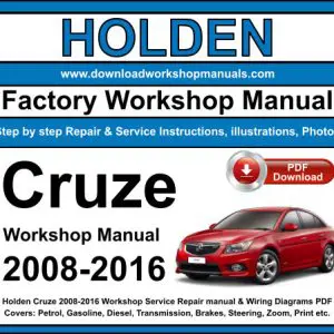 Holden Cruze 2008-2016 service repair manual PDF download
