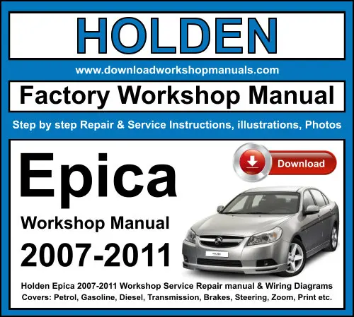 Holden Epica 2007-2011 service repair manual PDF download