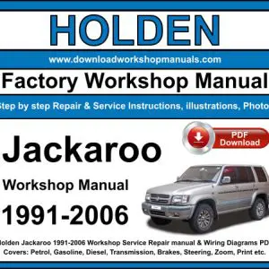 Holden Jackaroo 1991-2006 service repair manual PDF download