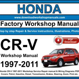 Honda CR-V 1997-2011 service repair manual PDF download