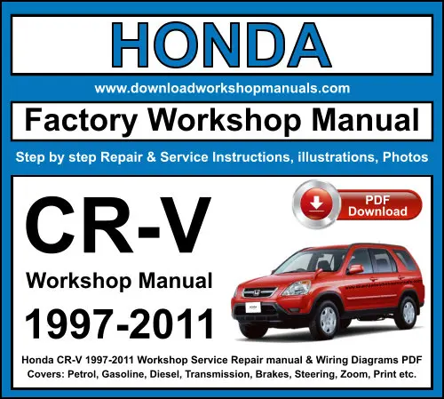 Honda CR-V 1997-2011 service repair manual PDF download