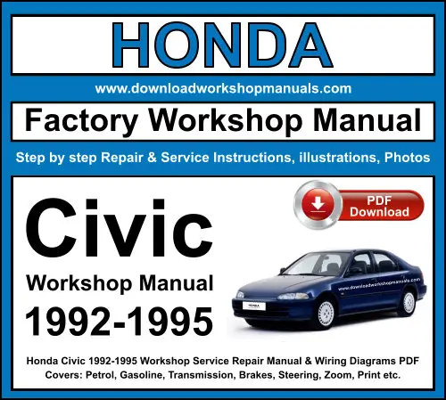 Honda Civic 1992-1995 service repair manual PDF download