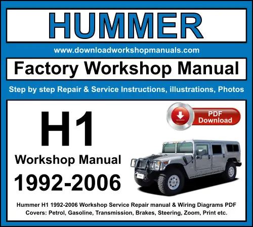 Hummer H1 1992-2006 service repair manual PDF download