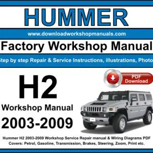 Hummer H2 2003-2009 service repair manual PDF download
