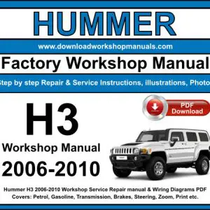 Hummer H3 2006-2010 service repair manual PDF download