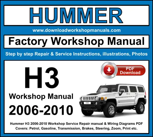 Hummer H3 2006-2010 service repair manual PDF download