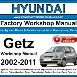 Hyundai Getz 2002-2011 service repair manual PDF download