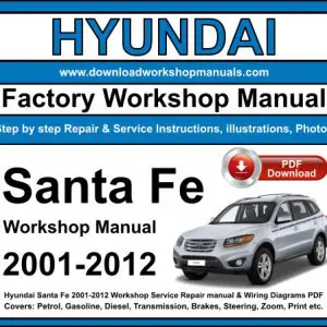 Hyundai Santa Fe 2001-2012 service repair manual PDF download