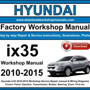 Hyundai ix35 2010-2015 service repair manual PDF download