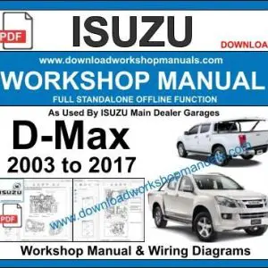 Isuzu D-Max 2003-2017 service repair manual PDF download