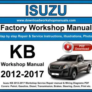 Isuzu KB 2012-2017 service repair manual PDF download