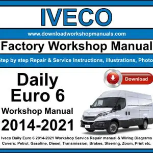 Iveco Daily Euro 6 2014-2021 service repair manual PDF download