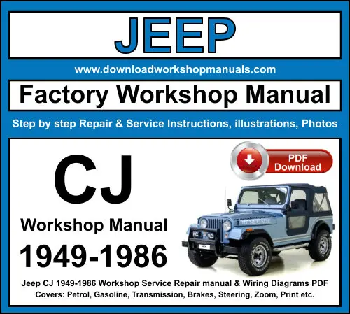 Jeep CJ 1949-1986 service repair manual PDF download