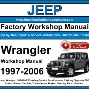 Jeep Wrangler 1997-2006 service repair manual PDF download
