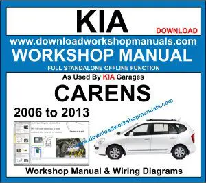 Kia Carens 2006-2013 service repair manual PDF download