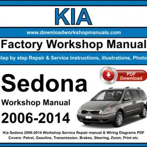 Kia Sedona 2006-2014 service repair manual PDF download