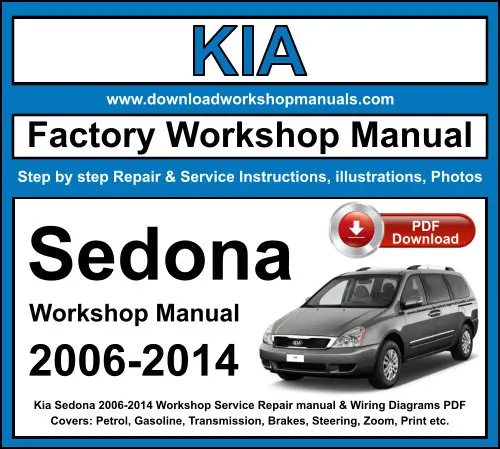 Kia Sedona 2006-2014 service repair manual PDF download