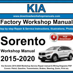 Kia Sorento 2015-2020 service repair manual PDF download