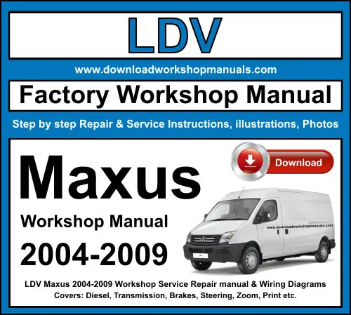LDV MAXUS service repair manual PDF download