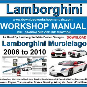 Lamborghini Murcielago 2006-2010 service repair manual PDF download