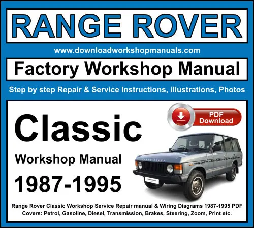 Range Rover Classic 1987-1995 service repair manual PDF download