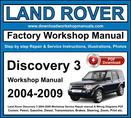 Land Rover Discovery 3 service repair manual PDF download