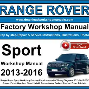Range Rover Sport 2013-2016 service repair manual PDF download