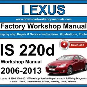 Lexus IS220d 2006-2013 service repair manual PDF download