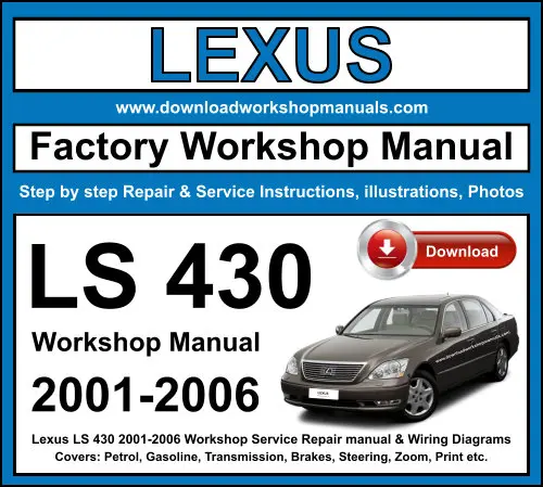 Lexus LS 430 2001-2006 service repair manual PDF download