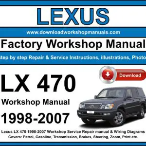 Lexus LX 470 1998-2007 service repair manual PDF download