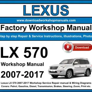 Lexus LX 570 2007-2017 service repair manual PDF download