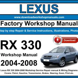 Lexus RX 330 2004-2008 service repair manual PDF download