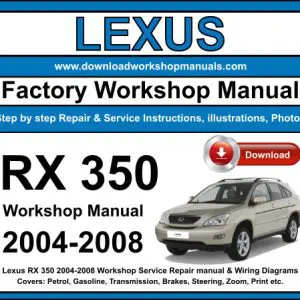 Lexus RX 350 2004-2008 service repair manual PDF download