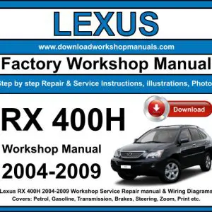 Lexus RX 400H 2004-2009 service repair manual PDF download