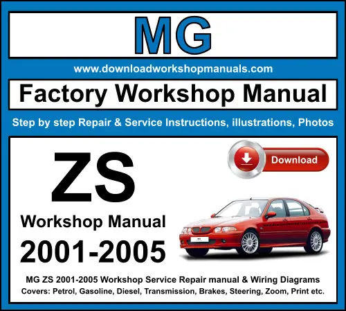 MG ZS 2001-2005 service repair manual PDF download
