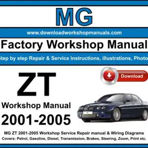 MG ZT 2001-2005 service repair manual PDF download