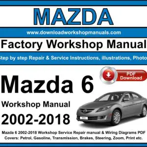 Mazda 6 service repair manual PDF download
