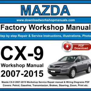 Mazda CX-9 service repair manual PDF download