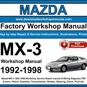 Mazda MX-3 service repair manual PDF download