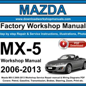 Mazda MX-5 service repair manual PDF download