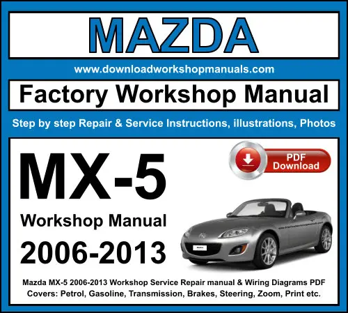 Mazda MX-5 service repair manual PDF download