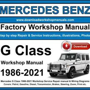 Mercedes G Class service repair manual PDF download