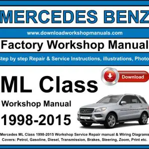 Mercedes ML Class service repair manual PDF download